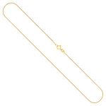 Goldkette als Schlangenkette in Gelbgold 585 / 14K, 55 cm lang, 0,8 mm breit, Gewicht ca. 2.7 g.