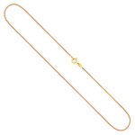 Goldkette als Schlangenkette in Gelbgold 585 / 14K, 55 cm lang, 0,9 mm breit, Gewicht ca. 4.8 g.