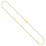 Goldkette als Schlangenkette in Gelbgold 333 / 8 Karat, 65 cm lang, 0.9 mm breit, Gewicht ca. 4,6 g.