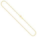 Goldkette als Schlangenkette in Gelbgold 585 / 14K, 40 cm lang, 1,1 mm breit, Gewicht ca. 4.3 g.