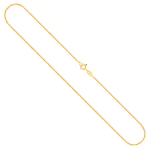 Goldkette als Schlangenkette in Gelbgold 585 / 14 Karat, 65 cm lang, 1.1 mm breit, Gewicht ca. 6,9 g.