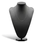 Goldkette als Schlangenkette diamantiert in Gelbgold 585 / 14K, 50 cm lang, 0,7 mm breit, Gewicht ca. 2.3 g.