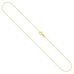 Goldkette als Schlangenkette diamantiert in Gelbgold 585 / 14K, 45 cm lang, 0,7 mm breit, Gewicht ca. 2.1 g.