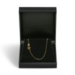Goldkette als Schlangenkette diamantiert in Gelbgold 585 / 14K, 45 cm lang, 0,7 mm breit, Gewicht ca. 2.1 g.