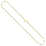 Goldkette als Schlangenkette diamantiert in Gelbgold 375 / 9K, 50 cm lang, 0,8 mm breit, Gewicht ca. 3 g.