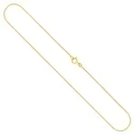 Goldkette als Schlangenkette diamantiert in Gelbgold 333 / 8K, 50 cm lang, 0,8 mm breit, Gewicht ca. 2.7 g.