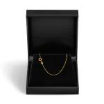 Goldkette als Schlangenkette diamantiert in Gelbgold 333 / 8K, 40 cm lang, 0,8 mm breit, Gewicht ca. 2.2 g.