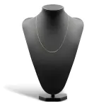 Goldkette als Schlangenkette diamantiert in Gelbgold 585 / 14K, 50 cm lang, 0,9 mm breit, Gewicht ca. 4.4 g.
