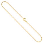 Goldkette als Schlangenkette diamantiert in Gelbgold 585 / 14K, 42 cm lang, 0,9 mm breit, Gewicht ca. 3.8 g.