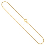 Goldkette als Schlangenkette diamantiert in Gelbgold 585 / 14K, 50 cm lang, 0,9 mm breit, Gewicht ca. 4.4 g.