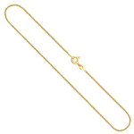 Goldkette als Schlangenkette diamantiert in Gelbgold 333 / 8K, 45 cm lang, 0,9 mm breit, Gewicht ca. 3.3 g.