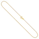 Goldkette als Tondakette in Gelbgold 333 / 8K, 45 cm lang, 0,8 mm breit, Gewicht ca. 2.4 g.