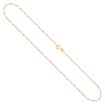 Goldkette als Singapurkette in Gelbgold 750 / 18 Karat, 70 cm lang, 1 mm breit, Gewicht ca. 1,9 g.