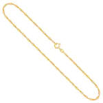 Goldkette als Singapurkette in Gelbgold 333 / 8 Karat, 80 cm lang, 1.8 mm breit, Gewicht ca. 3.9