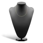 Goldkette als Venezianerkette rund geschlagen in Gelbgold 375 / 9K, 45 cm lang, 1,2 mm breit, Gewicht ca. 3.1 g.