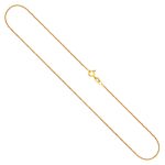 Goldkette als Venezianerkette rund geschlagen in Gelbgold 375 / 9K, 45 cm lang, 1,2 mm breit, Gewicht ca. 3.1 g.