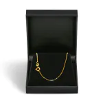 Goldkette als Venezianerkette in Gelbgold 333 / 8 Karat, 70 cm lang, 0.8 mm breit, Gewicht ca. 2.7
