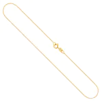 Goldkette als Venezianerkette in Gelbgold 333 / 8 Karat, 60 cm lang, 0.9 mm breit, Gewicht ca. 3.1