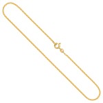 Goldkette als Venezianerkette in Gelbgold 333 / 8K, 45 cm lang, 1,2 mm breit, Gewicht ca. 3.7 g.