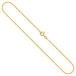 Goldkette als Venezianerkette in Gelbgold 333 / 8K, 50 cm lang, 1,2 mm breit, Gewicht ca. 4.1 g.