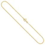 Goldkette als Venezianerkette in Gelbgold 333 / 8K, 55 cm lang, 1,2 mm breit, Gewicht ca. 4.5 g.