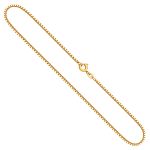 Goldkette als Venezianerkette in Gelbgold 333 / 8K, 45 cm lang, 1,4 mm breit, Gewicht ca. 5.2 g.