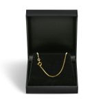 Goldkette als Venezianerkette in Gelbgold 333 / 8K, 45 cm lang, 1,4 mm breit, Gewicht ca. 5.2 g.