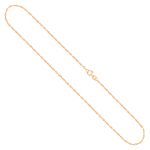 Goldkette als Doppelankerkette in Gelbgold 375 / 9K, 40 cm lang, 1 mm breit, Gewicht ca. 0.6 g.
