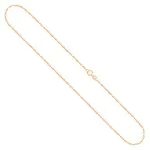 Goldkette als Doppelankerkette in Gelbgold 375 / 9K, 45 cm lang, 1 mm breit, Gewicht ca. 0.7 g.