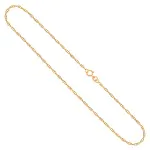 Goldkette als Doppelankerkette in Gelbgold 375 / 9K, 45 cm lang, 1,8 mm breit, Gewicht ca. 3.3 g.