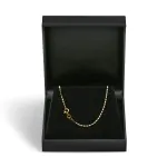 Goldkette als S-Panzerkette in Gelbgold 585 / 14K, 45 cm lang, 1,3 mm breit, Gewicht ca. 2.2 g.