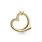 Anhänger Schwingendes Herz , Gelbgold 585 / 14K, Höhe 12 mm, Gewicht ca. 0,39 g