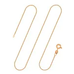 Goldkette als Ankerkette rund in Gelbgold 585 / 14K, 80 cm lang, 1,1 mm breit, Gewicht ca. 3.2 g.