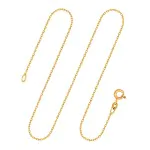 Goldkette als Ankerkette diamantiert in Gelbgold 375 / 9K, 80 cm lang, 1,3 mm breit, Gewicht ca. 3.9 g.