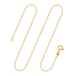Goldkette als Ankerkette diamantiert in Gelbgold 585 / 14K, 34 cm lang, 1,3 mm breit, Gewicht ca. 1.9 g.
