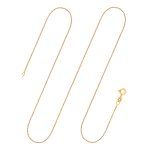 Goldkette als Ankerkette diamantiert in Gelbgold 333 / 8K, 40 cm lang, 1,2 mm breit, Gewicht ca. 1.6 g.