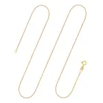 Goldkette als Ankerkette diamantiert in Gelbgold 333 / 8K, 42 cm lang, 1,2 mm breit, Gewicht ca. 1.7 g.