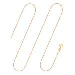 Goldkette als Ankerkette diamantiert in Gelbgold 333 / 8K, 45 cm lang, 1,2 mm breit, Gewicht ca. 1.8 g.