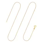 Goldkette als Ankerkette diamantiert in Gelbgold 585 / 14K, 60 cm lang, 1,2 mm breit, Gewicht ca. 2.7 g.