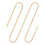 Goldkette als Ankerkette rund in Gelbgold 333 / 8K, 60 cm lang, 2,4 mm breit, Gewicht ca. 8.3 g.