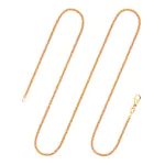 Goldkette als Ankerkette rund in Rotgold 333 / 8K, 80 cm lang, 2,4 mm breit, Gewicht ca. 11 g.