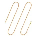 Goldkette als Ankerkette rund in Rotgold 375 / 9K, 36 cm lang, 2,4 mm breit, Gewicht ca. 6 g.