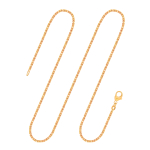 Goldkette als Königskette in Gelbgold 585 / 14K, 45 cm lang, 1,8 mm breit, Gewicht ca. 10.6 g.