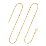 Goldkette als Königskette in Gelbgold 585 / 14K, 45 cm lang, 1,8 mm breit, Gewicht ca. 10.6 g.