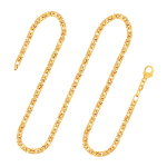 Goldkette als Königskette in Gelbgold 585 / 14K, 85 cm lang, 3,2 mm breit, Gewicht ca. 62.0 g.