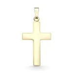 Anhänger Kreuz glanz , Gelbgold 333 / 8K, Höhe 24 mm, Gewicht ca. 0,85 g