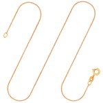 Goldkette als Panzerkette flach in Gelbgold 333 / 8K, 50 cm lang, 1,1 mm breit, Gewicht ca. 1.6 g.