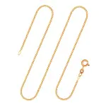 Goldkette als Panzerkette flach in Gelbgold 333 / 8K, 38 cm lang, 1,6 mm breit, Gewicht ca. 2.7 g.