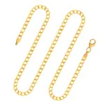 Goldkette als Panzerkette weit in Gelbgold 333 / 8K, 50 cm lang, 3,3 mm breit, Gewicht ca. 5.4 g.