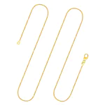 Goldkette als Schlangenkette in Gelbgold 333 / 8K, 50 cm lang, 1,1 mm breit, Gewicht ca. 5 g.